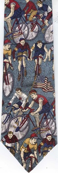 Cycling Circa 1908 Americana Series Neckties, bicycle, land transportation Tie necktie