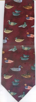Americana series decoys Mallard Duck Tie Necktie