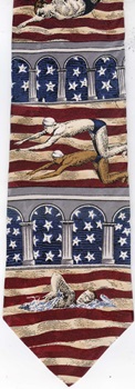 Americana series athelete Swimming And Diving Circa 1932 sports sport gear equipment Necktie tie