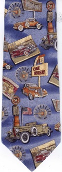 Vintage Cars Circa 1930 Americana Series Neckties, filling station petroliana antique automobiles, car, land transportation Tie necktie