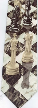 XL extra long Chess Chessboard King Queen Knight Bishop Pawn 
Castle toy Tie Necktie