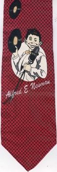 Mad Magazine Alfred P Neuman baseball umpire tie Necktie
