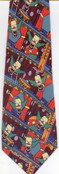 I Will Not Belch The National Anthem The Simpsons animation tv show fox broadcasting tie comic strip necktie