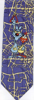 Droopy Dog Cartoon Corner MGM Studios tie necktie