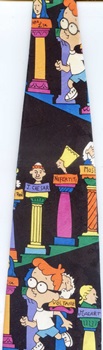 Peabody And Sherman Rocky And Bullwinkle And Friends  Cartoon Corner MGM Studios tie necktie
