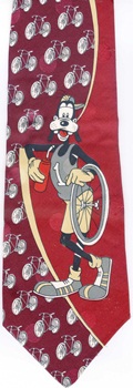 Mickey Mouse bike race cartoon comic strip walt disney tie tie necktie