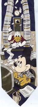 Mickey Mouse film set movie director cartoon comic strip walt disney tie tie necktie