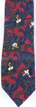 Mickey Mouse cartoon hidden pattern paisley comic strip walt disney tie tie necktie