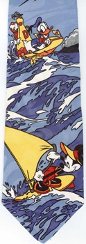 Mickey Mouse windsurfing cartoon comic strip walt disney tie tie necktie