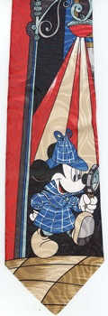 detective mickey mouse sherlock holmes Disney Tie necktie
