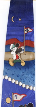 Mickey Mouse airplane parachute cartoon comic strip walt disney tie tie necktie