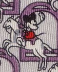 Mickey Mouse Jump horse fence cartoon comic strip walt disney tie tie necktie