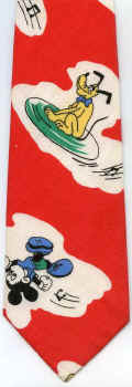 Mickey Mouse music cartoon comic strip walt disney tie tie necktie