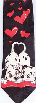 Mickey Mouse movie 101 damations puppies dogs cartoon comic strip walt disney tie tie necktie