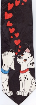 Mickey Mouse movie 101 damations puppies dogs cartoon comic strip walt disney tie tie necktie