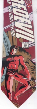 Daredevil Marvel comic strip tie Necktie