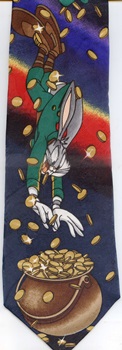 bugs bunny marvin the alien looney toons tunes Classic tie cartoon comic strip tie tie necktie