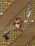 looney tunes Bugs Bunny cartoon chararacters daffy duck tweedy bird sylvester Marvin the Martian Roadrunner warner brothers studio Tie necktie