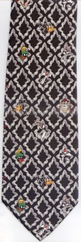 looney tunes paisley Bugs Bunny cartoon chararacters daffy duck tweedy bird sylvester Marvin the Martian Roadrunner warner brothers studio Tie necktie