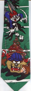 bugs bunny marvin the alien looney toons tunes Classic tie cartoon comi<!--  -->c strip tie tie necktie