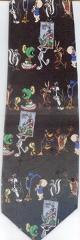 bugs bunny postage stamps blue looney toons tunes Classic tie cartoon comic strip tie tie necktie