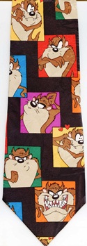 taz taxmanian devil looney toons tunes Classic tie cartoon comic strip tie tie necktie