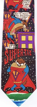 taz taxmanian devil looney toons tunes Classic tie cartoon comic strip tie tie necktie