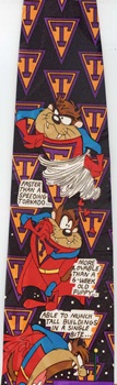 taz taxmanian devil looney toons tunes Classic tie cartoon comic strip tie tie necktie