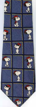The Cool Is In The Genes Peanuts comic strip charlie brown snoopy tie Necktie