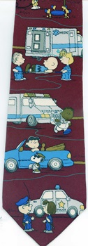 Open Wide And Say Woof - Dr Snoopy Peanuts comic strip charlie brown snoopy tie Necktie