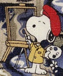 Artist painter Peanuts comic strip charlie brown snoopy tie Necktie