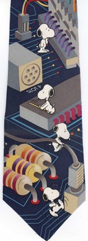 Peanuts Bugged Out On The Internet computer comic strip charlie brown snoopy tie Necktie