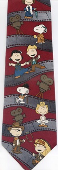 Hollywood Salute Peanuts comic strip charlie brown snoopy tie Necktie
