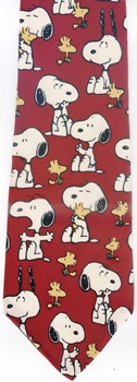 Pals Snoopy And Woodstock Portrait Peanuts comic strip charlie brown snoopy tie Necktie
