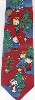 Santa Wouldn't Forget An Innocent Bird And a Faithful Dog  woodstock Peanuts comic strip charlie brown snoopy tie Necktie