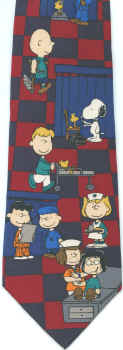 Say Aaaah - Dr Snoopy Peanuts comic strip charlie brown snoopy tie Necktie