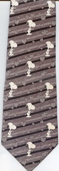 Snoopy's Silver Valentine Peanuts comic strip charlie brown snoopy tie Necktie