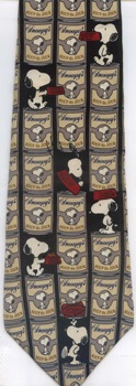 Soup's On Andy Warhol soup cans Peanuts comic strip charlie brown snoopy tie Necktie