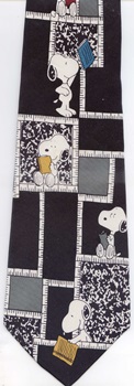 Teachers Pet Peanuts comic strip charlie brown snoopy tie Necktie