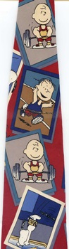 The Games Of Life  sports Peanuts comic strip charlie brown snoopy tie Necktie