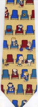 There's Nothing Like A Day At The Beach Peanuts comic strip charlie brown snoopy tie Necktie