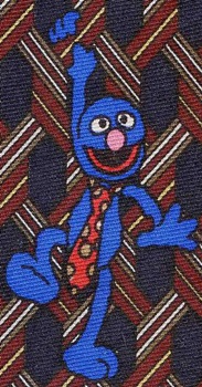 Grover Wears A Tie Sesame Street tie Necktie