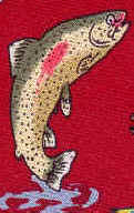 Trout Repeat Tie necktie Wild River trout Scene Tie Freshwater Fish Species Tie novelty conversation necktie silk