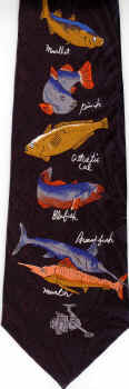 Ocean Sport Fish with Reel Tie
