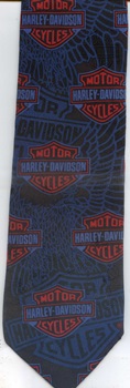 Harley Davidson classic bar and shield logo tie necktie