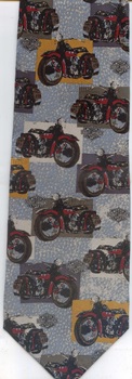 Harley Davidson motorcycles antique cycle posters tie necktie
