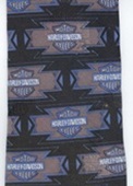 Harley Davidson logo with Indian thunderbird theme tie necktie