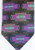 Harley Davidson logo with Indian thunderbird theme tie necktie