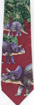 Triceratops  Dinosaur Species scene necktie Tie