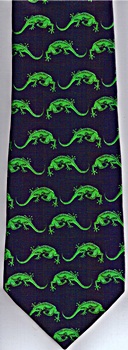  Lizard  species rows addiction necktie Tie